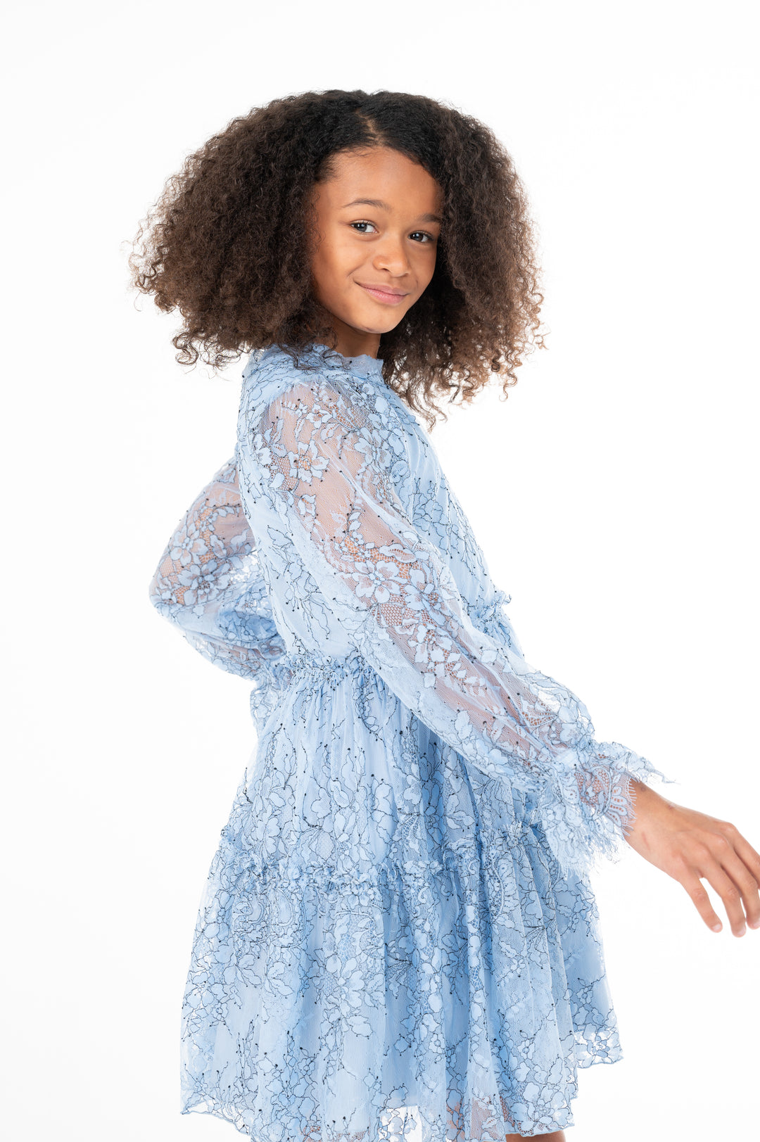 chinese dress ladies Blue Ribbon & Lace Dress, Size 3-12 Yrs – Bluebells And Beaus Children's  Boutique main image 0