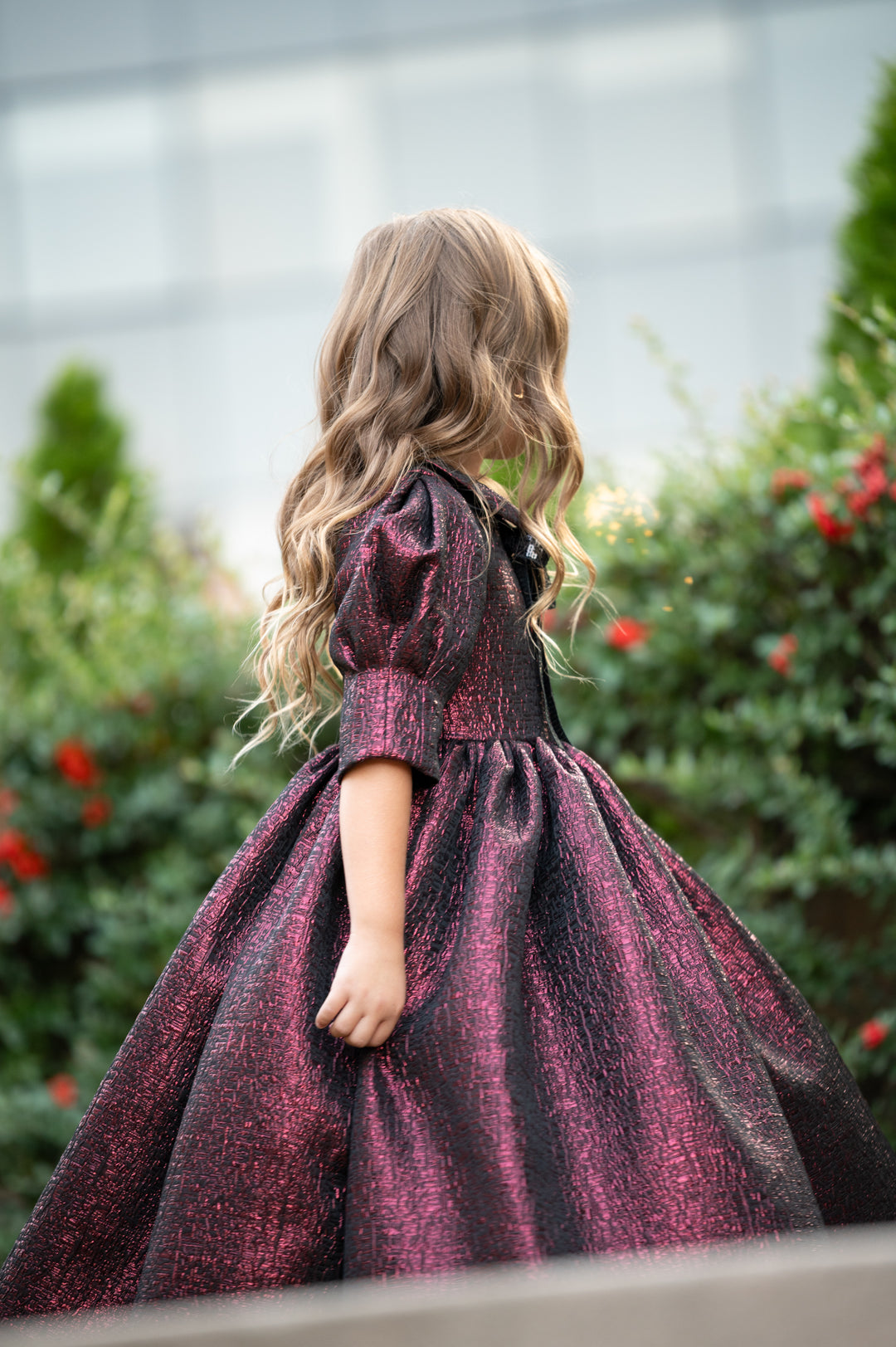 open lace back dress Zoe Ltd Girls Mesh Skuba Skater Party Dress 7 New main image 0