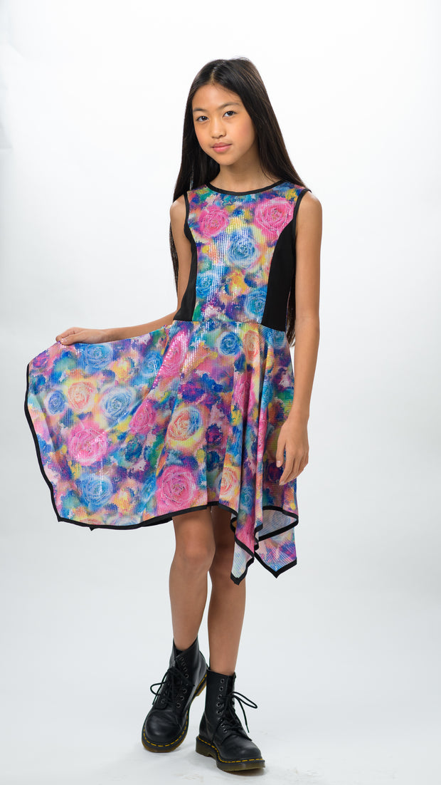 Poppy Sequin Floral I Size 4-16 I Final Sale